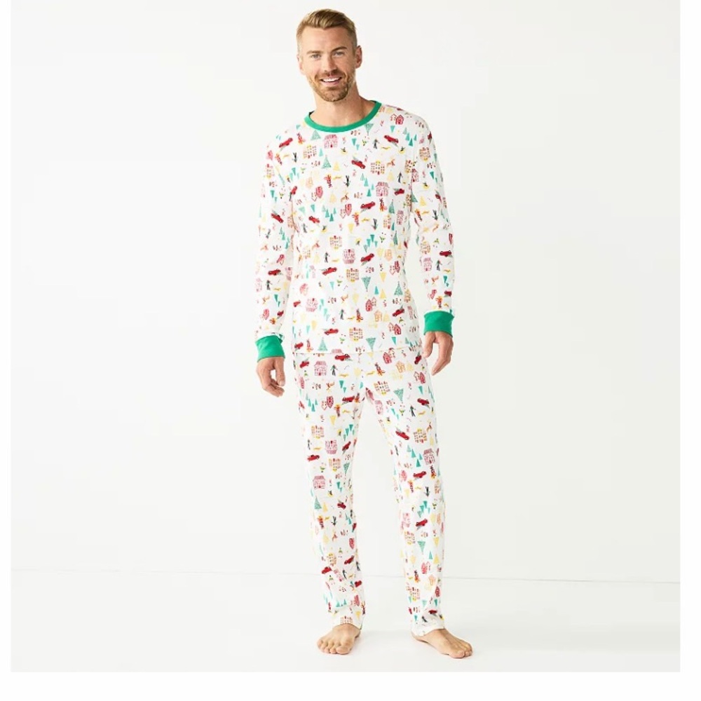 LC Lauren Conrad Men’s Christmas Pajama Set Size Large